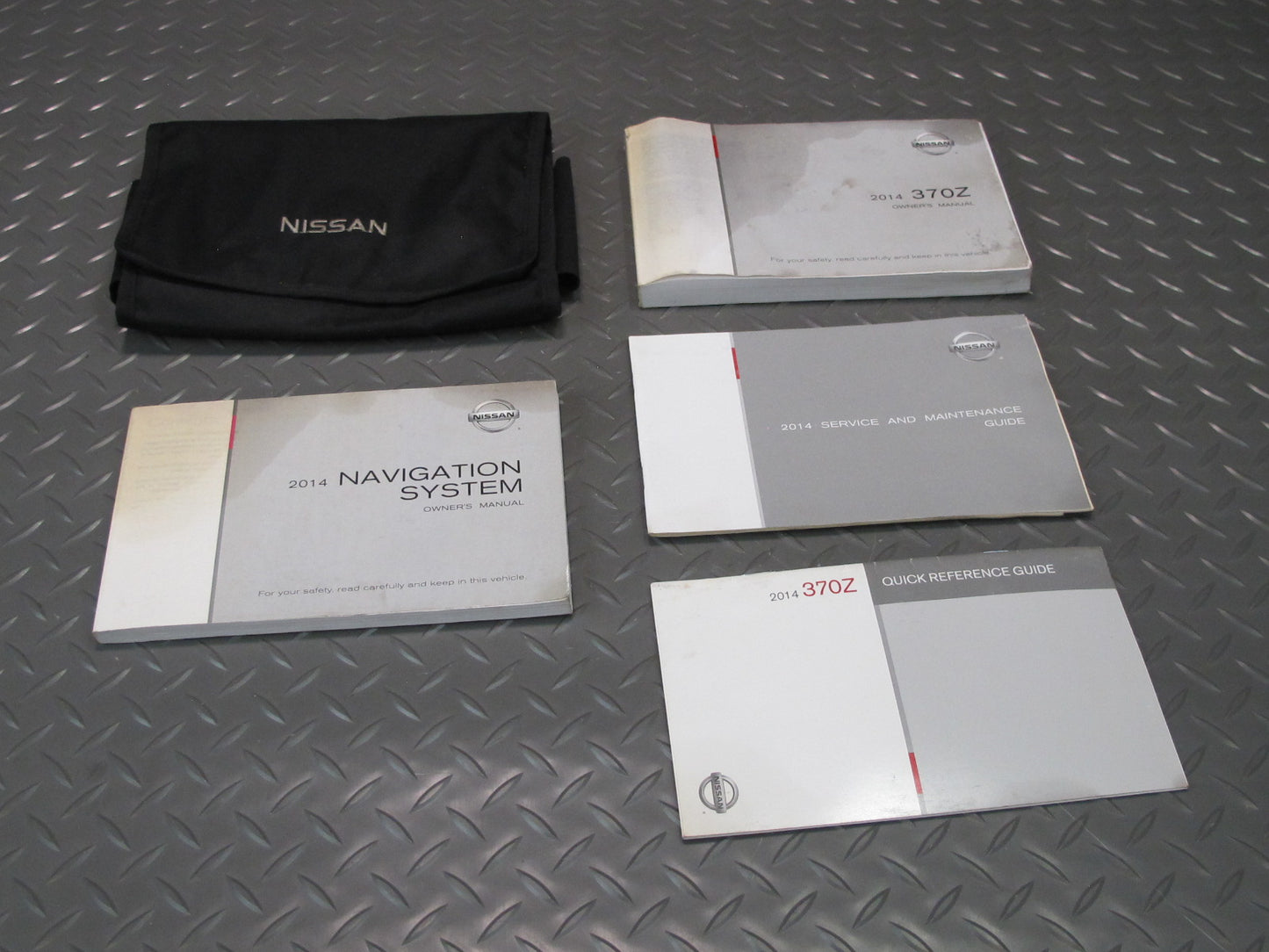 2014 Nissan Z34 370Z Owners Guide Manual Book Set w Case OEM