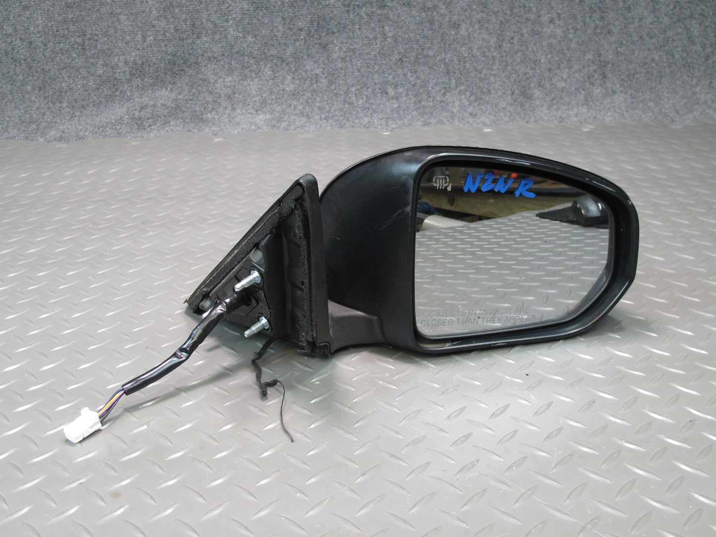 09-20 Nissan Z34 370Z Right Side View Exterior Power Heated Mirror Carbon OEM