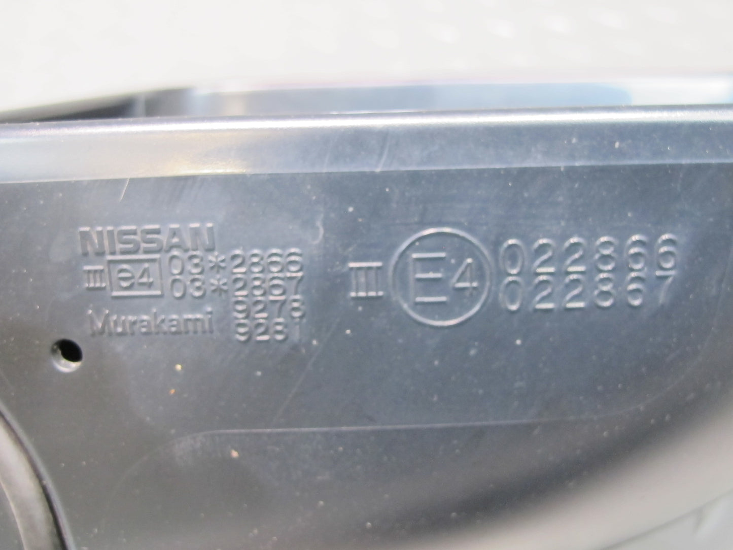 09-20 Nissan Z34 370Z Right Side View Exterior Power Heated Mirror Carbon OEM