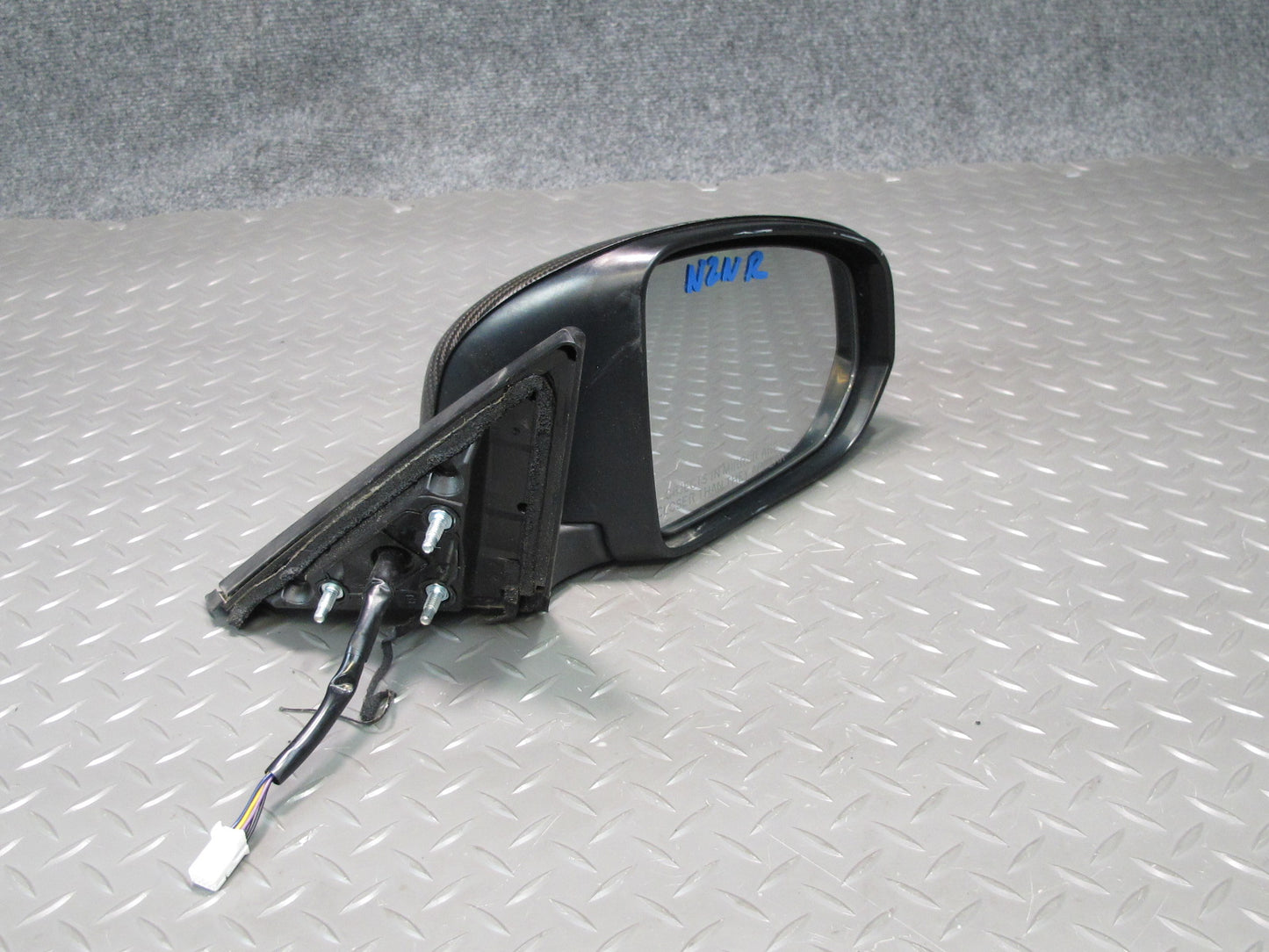 09-20 Nissan Z34 370Z Right Side View Exterior Power Heated Mirror Carbon OEM