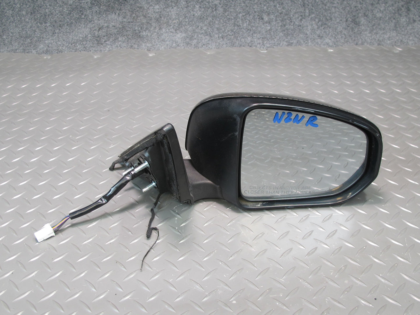 09-20 Nissan Z34 370Z Right Side View Exterior Power Heated Mirror Carbon OEM