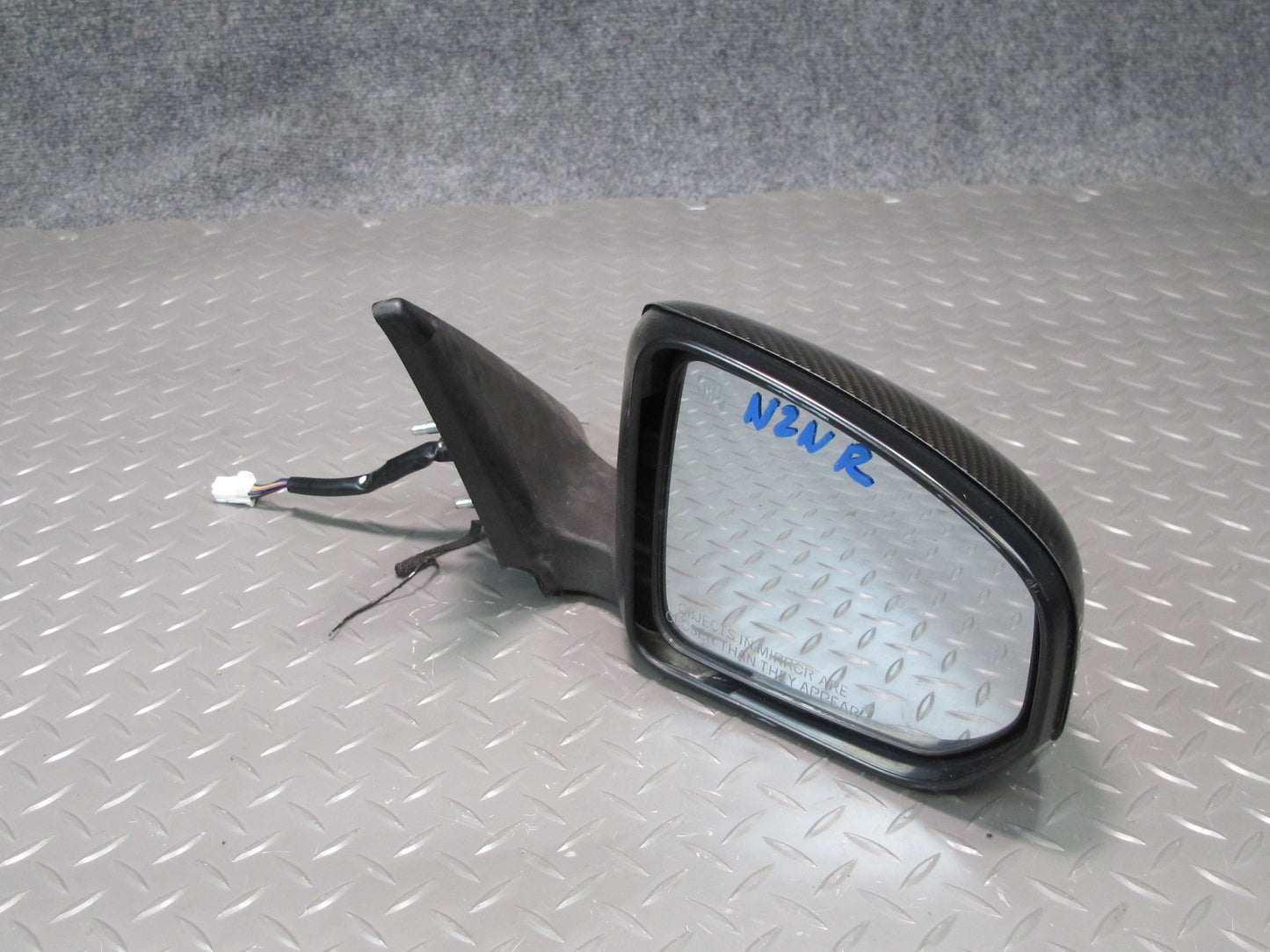 09-20 Nissan Z34 370Z Right Side View Exterior Power Heated Mirror Carbon OEM