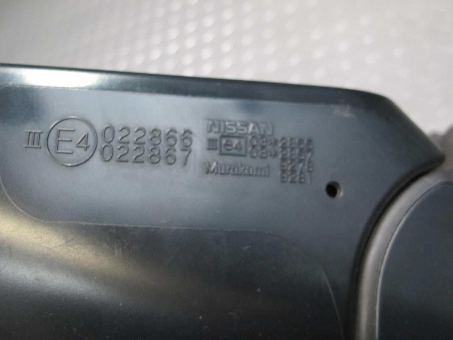 09-20 Nissan Z34 370Z Left Side View Exterior Power Heated Mirror Carbon OEM