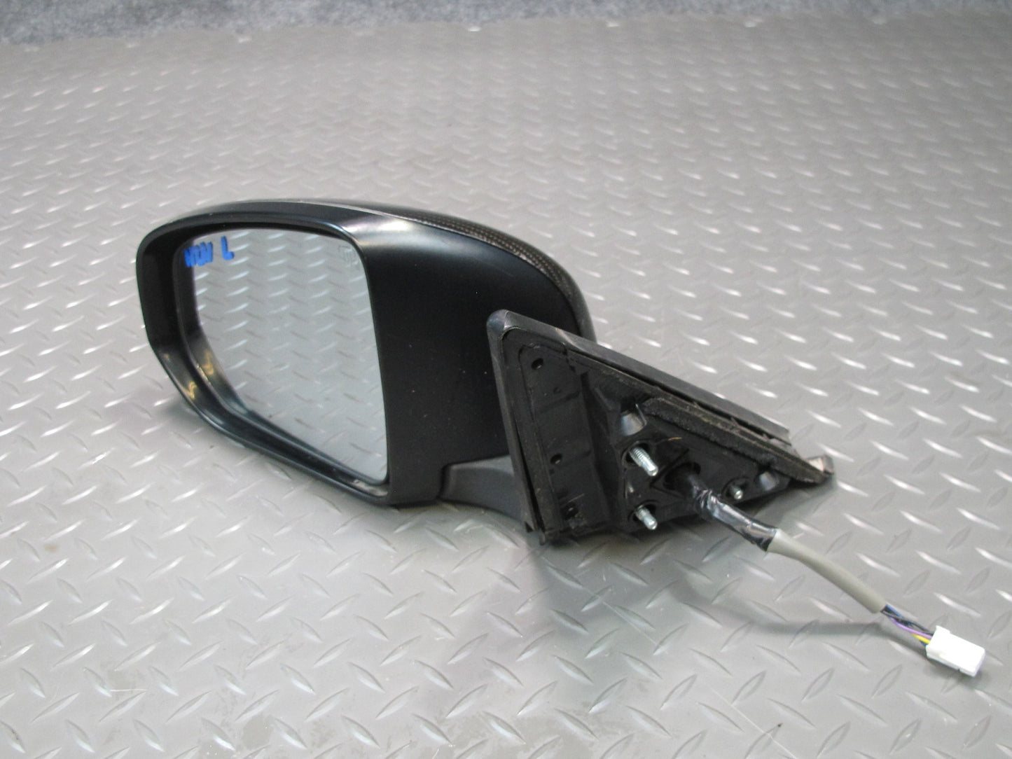 09-20 Nissan Z34 370Z Left Side View Exterior Power Heated Mirror Carbon OEM