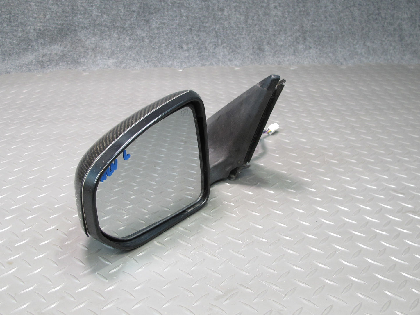09-20 Nissan Z34 370Z Left Side View Exterior Power Heated Mirror Carbon OEM