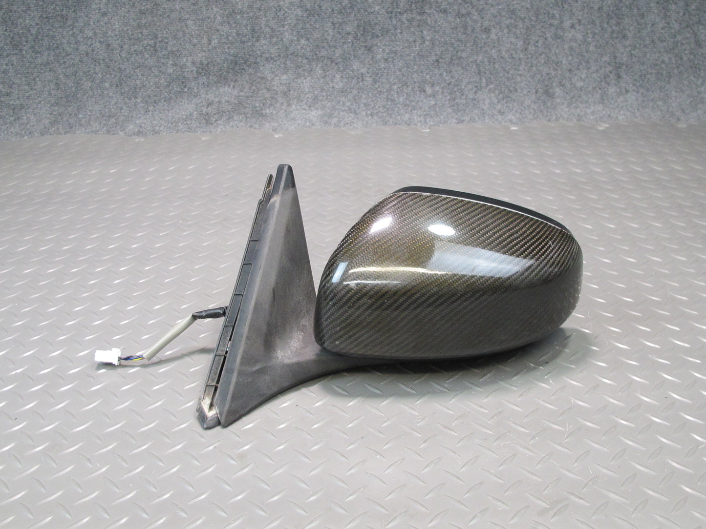 09-20 Nissan Z34 370Z Left Side View Exterior Power Heated Mirror Carbon OEM