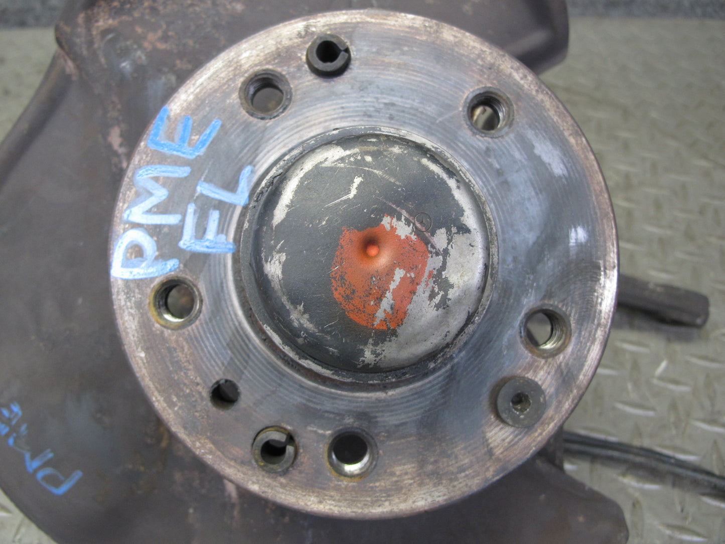 90-95 Mercedes W124 300D Front Left Spindle Knuckle Wheel Hub W/ ABS Sensor OEM