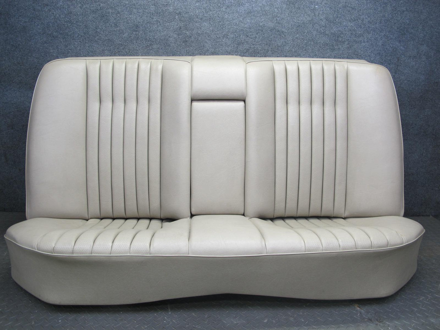 89-95 Mercedes W124 300D Sedan Rear Leather Seat Upper & Lower Cushion Beige OEM