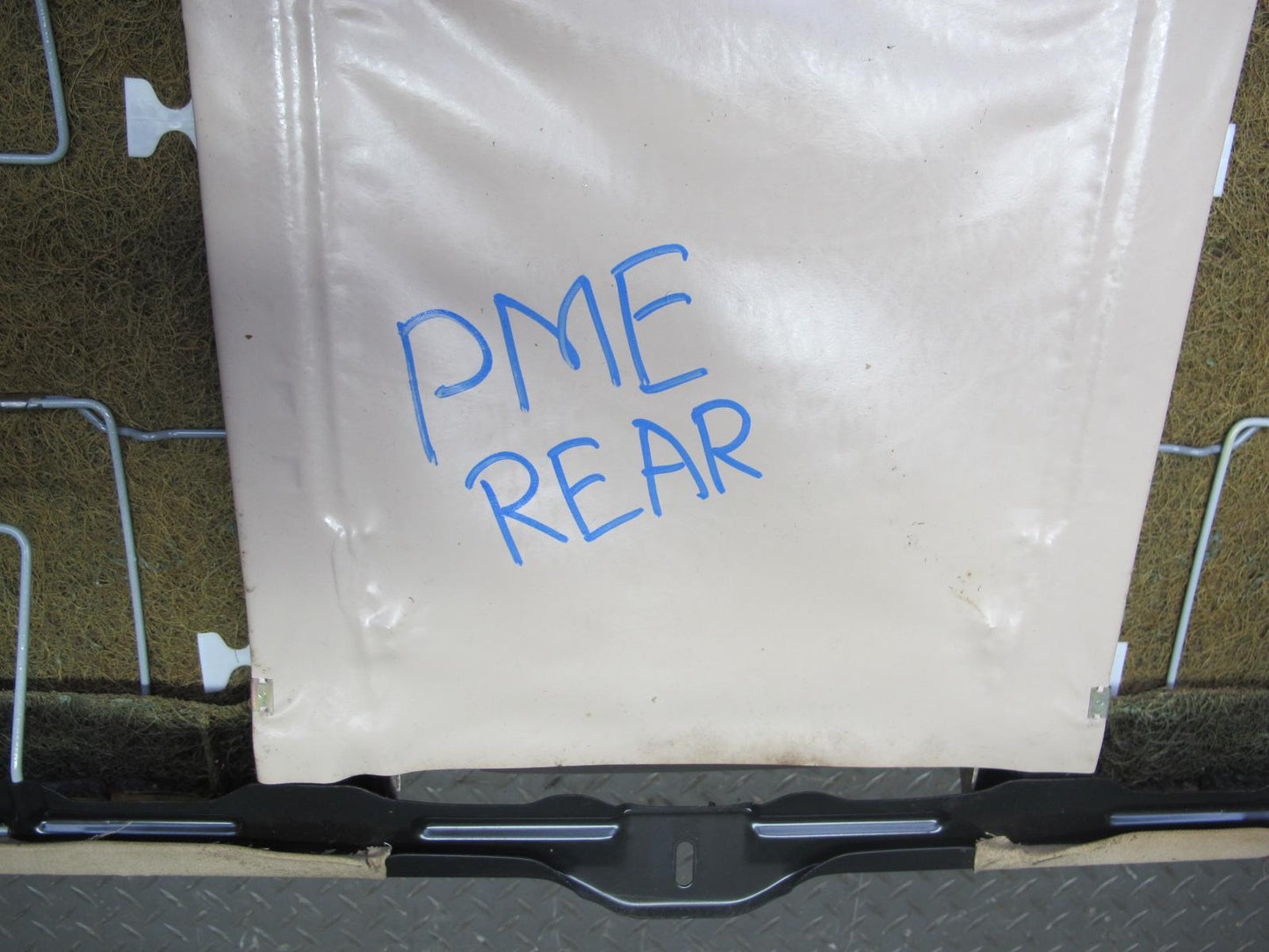 89-95 Mercedes W124 300D Sedan Rear Leather Seat Upper & Lower Cushion Beige OEM