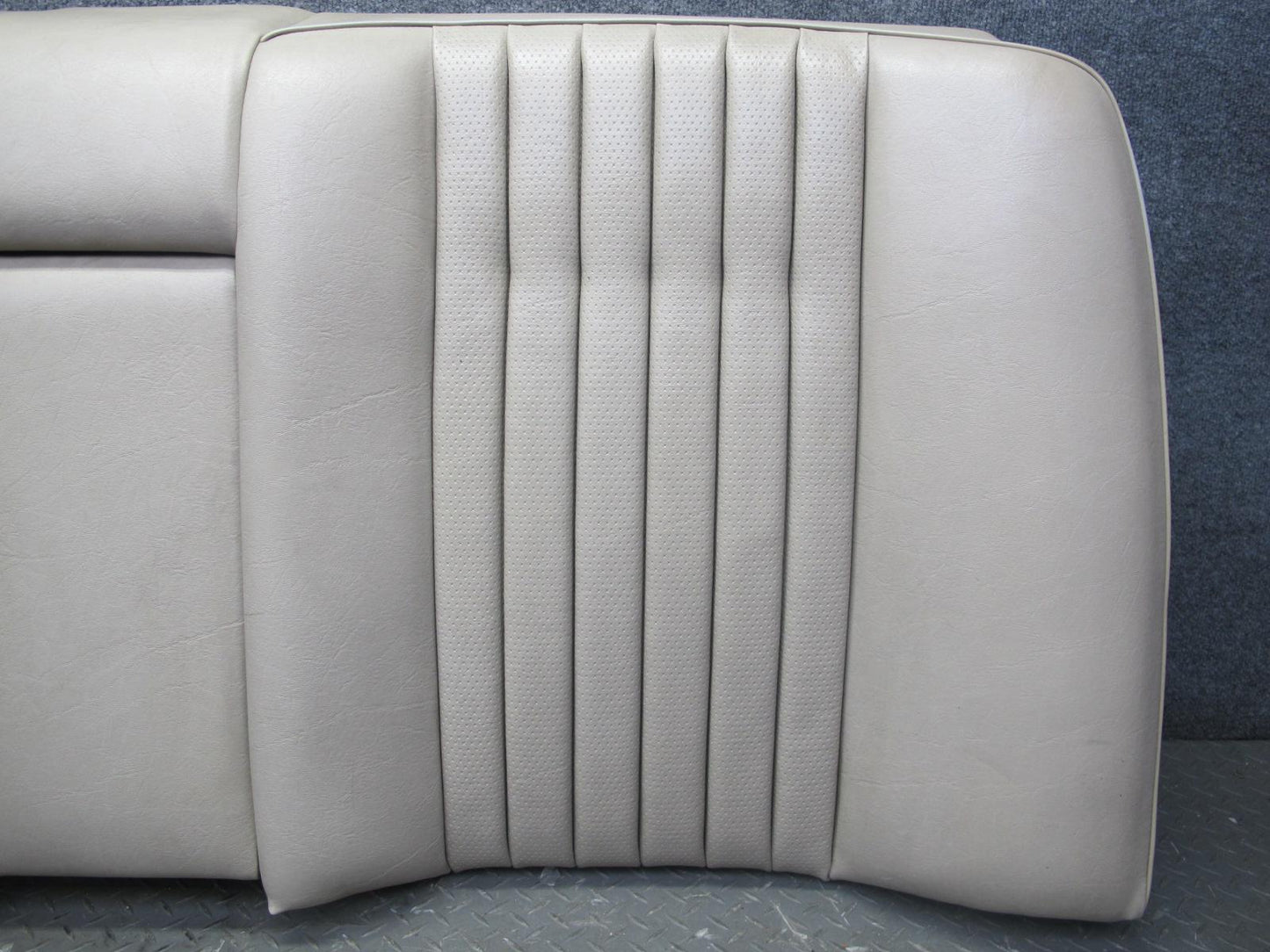 89-95 Mercedes W124 300D Sedan Rear Leather Seat Upper & Lower Cushion Beige OEM