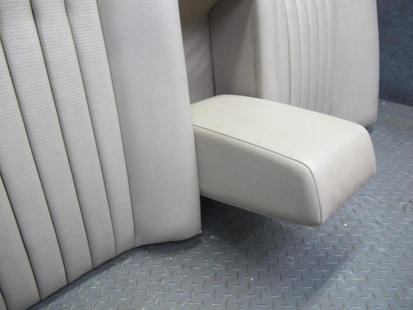 89-95 Mercedes W124 300D Sedan Rear Leather Seat Upper & Lower Cushion Beige OEM