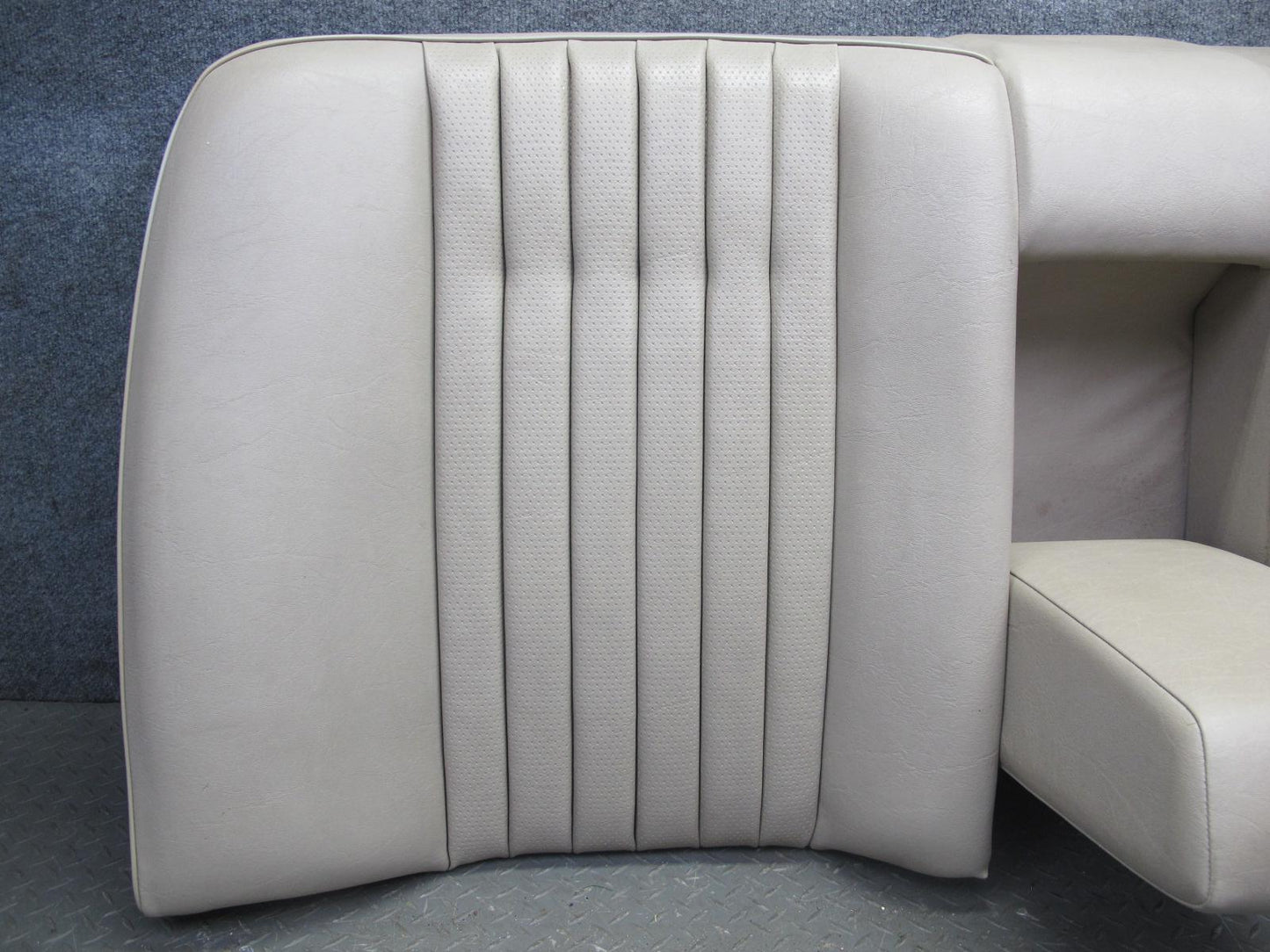 89-95 Mercedes W124 300D Sedan Rear Leather Seat Upper & Lower Cushion Beige OEM