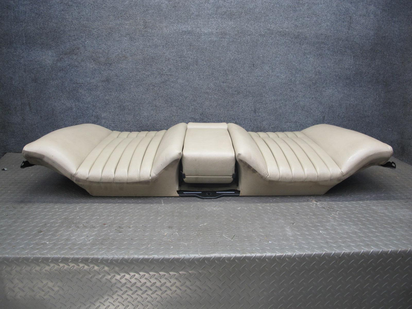 89-95 Mercedes W124 300D Sedan Rear Leather Seat Upper & Lower Cushion Beige OEM