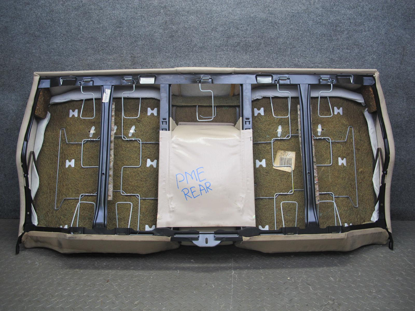 89-95 Mercedes W124 300D Sedan Rear Leather Seat Upper & Lower Cushion Beige OEM