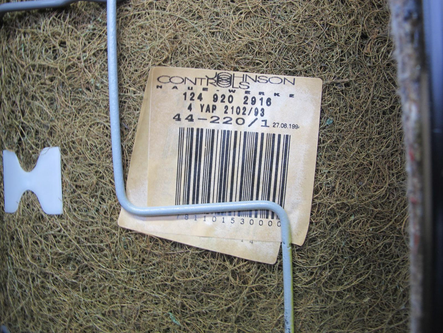 89-95 Mercedes W124 300D Sedan Rear Leather Seat Upper & Lower Cushion Beige OEM