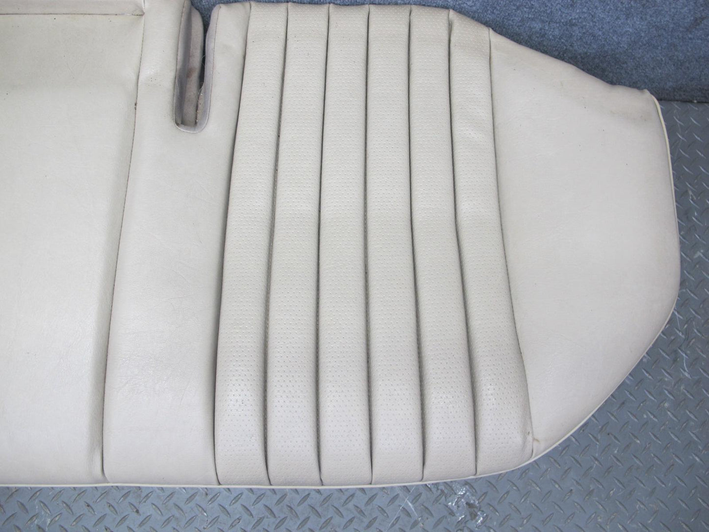 89-95 Mercedes W124 300D Sedan Rear Leather Seat Upper & Lower Cushion Beige OEM