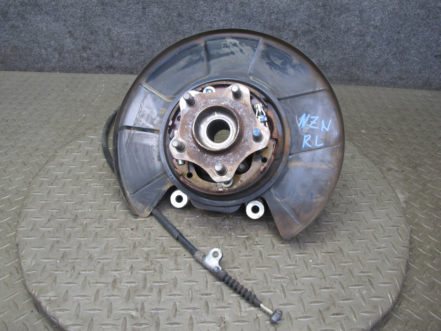 13-14 Nissan 370Z Z34 Rear Left Spindle Knuckle Wheel Hub Bearing 98K Miles OEM