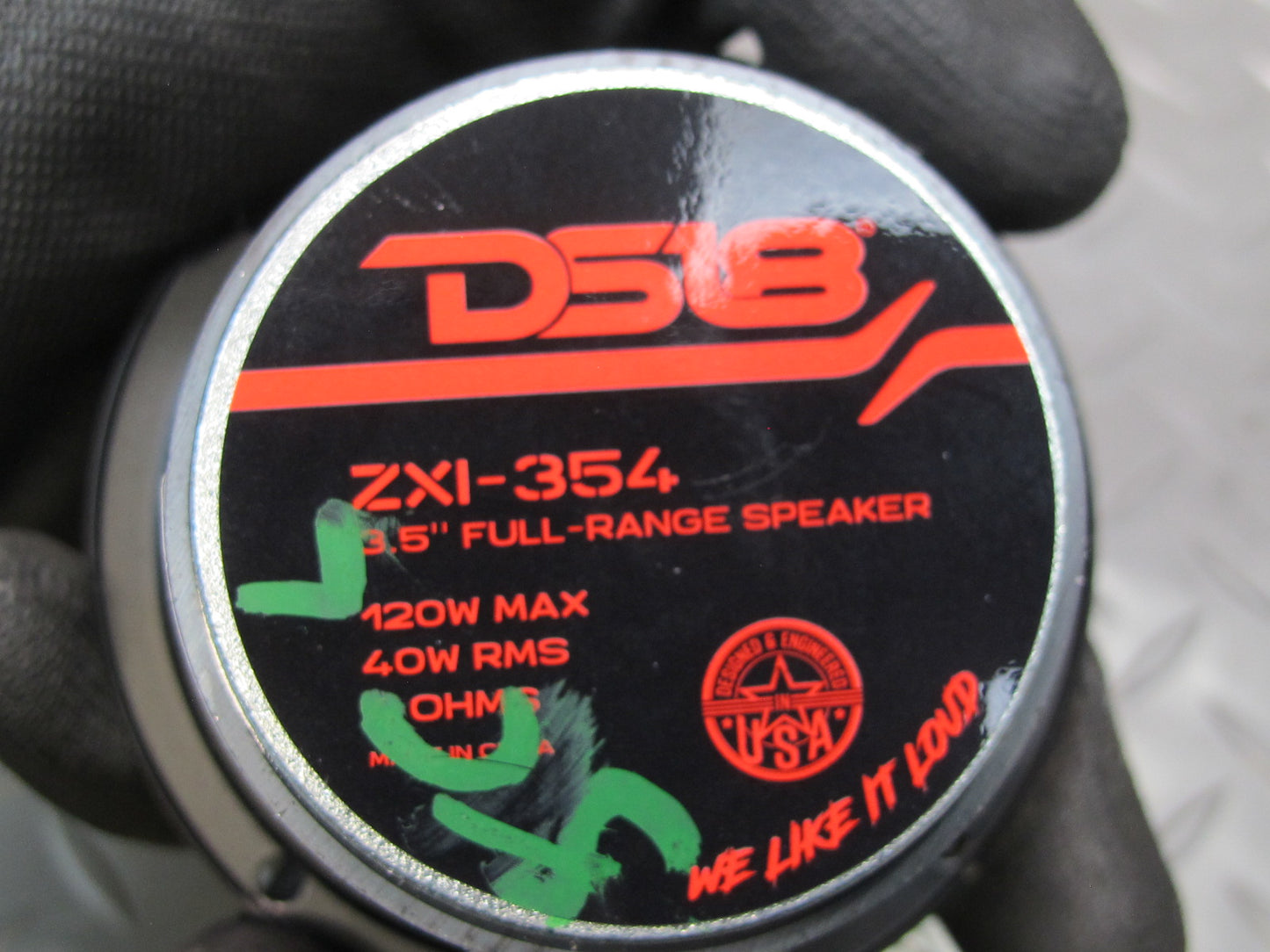 Set of 2 DS18 ZXI-354 3.5" Full Range Car Audio Speaker