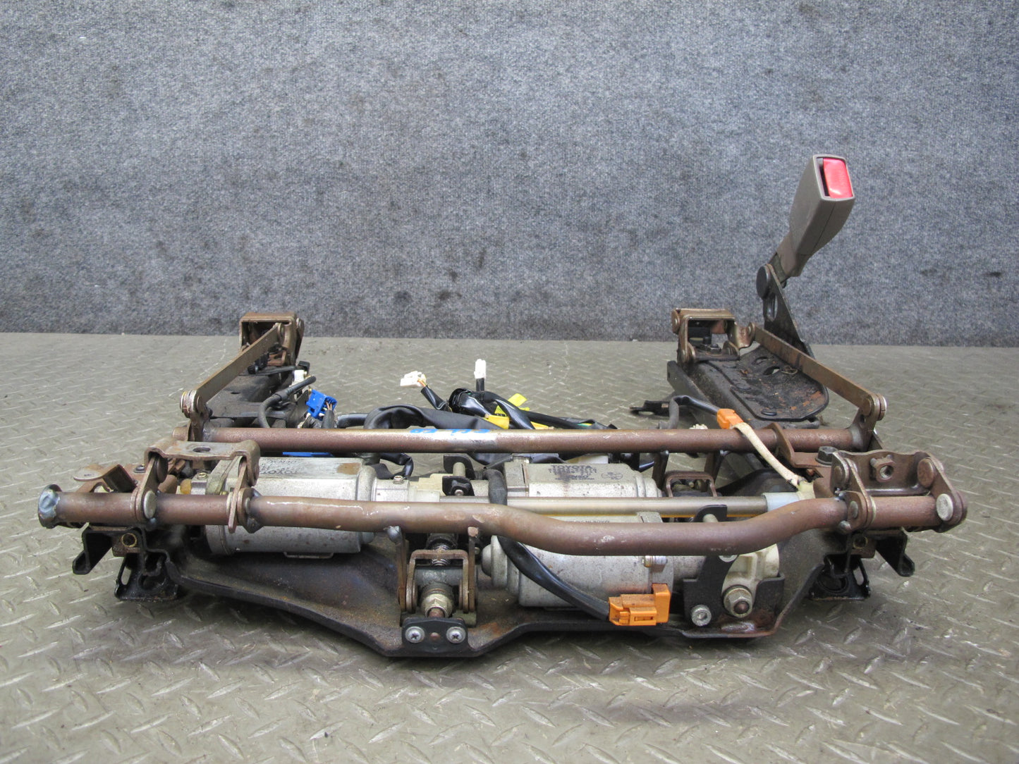 95-00 Lexus SC300 SC400 Front Right Seat Lower Frame Track Rail w Motors OEM