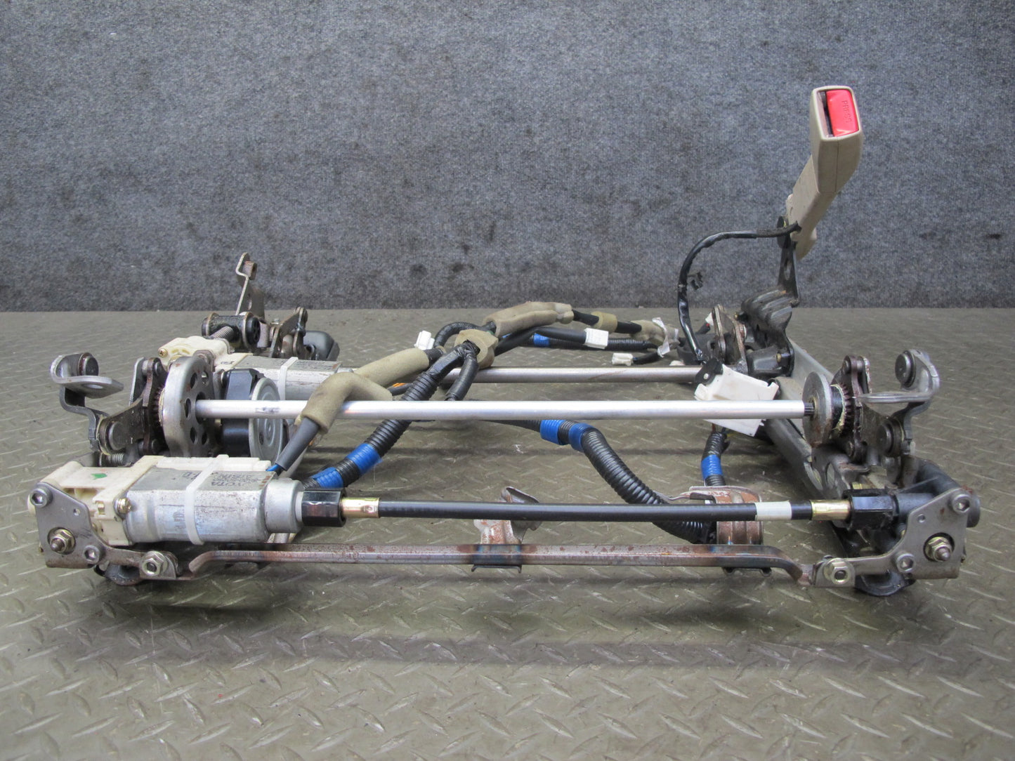 97-00 Lexus LS400 Front Right Seat Lower Frame Track Rail w Motor & Wire OEM