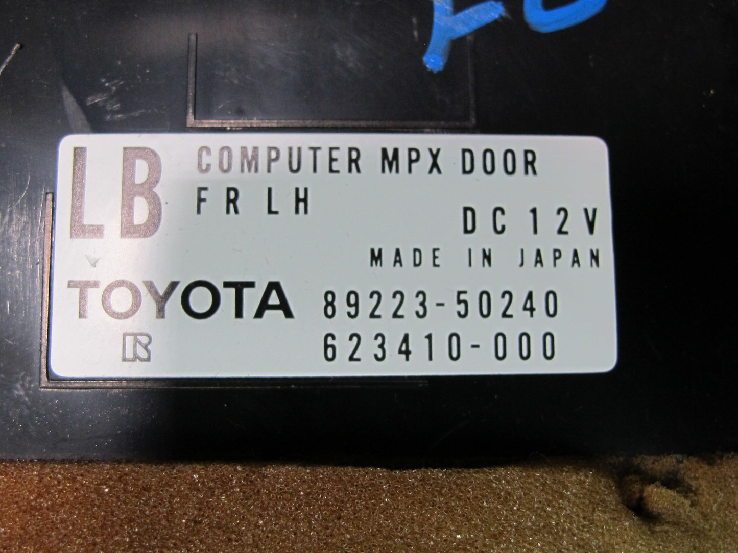 04-06 Lexus LS430 Front Left Door Control Module 89223-50240 OEM