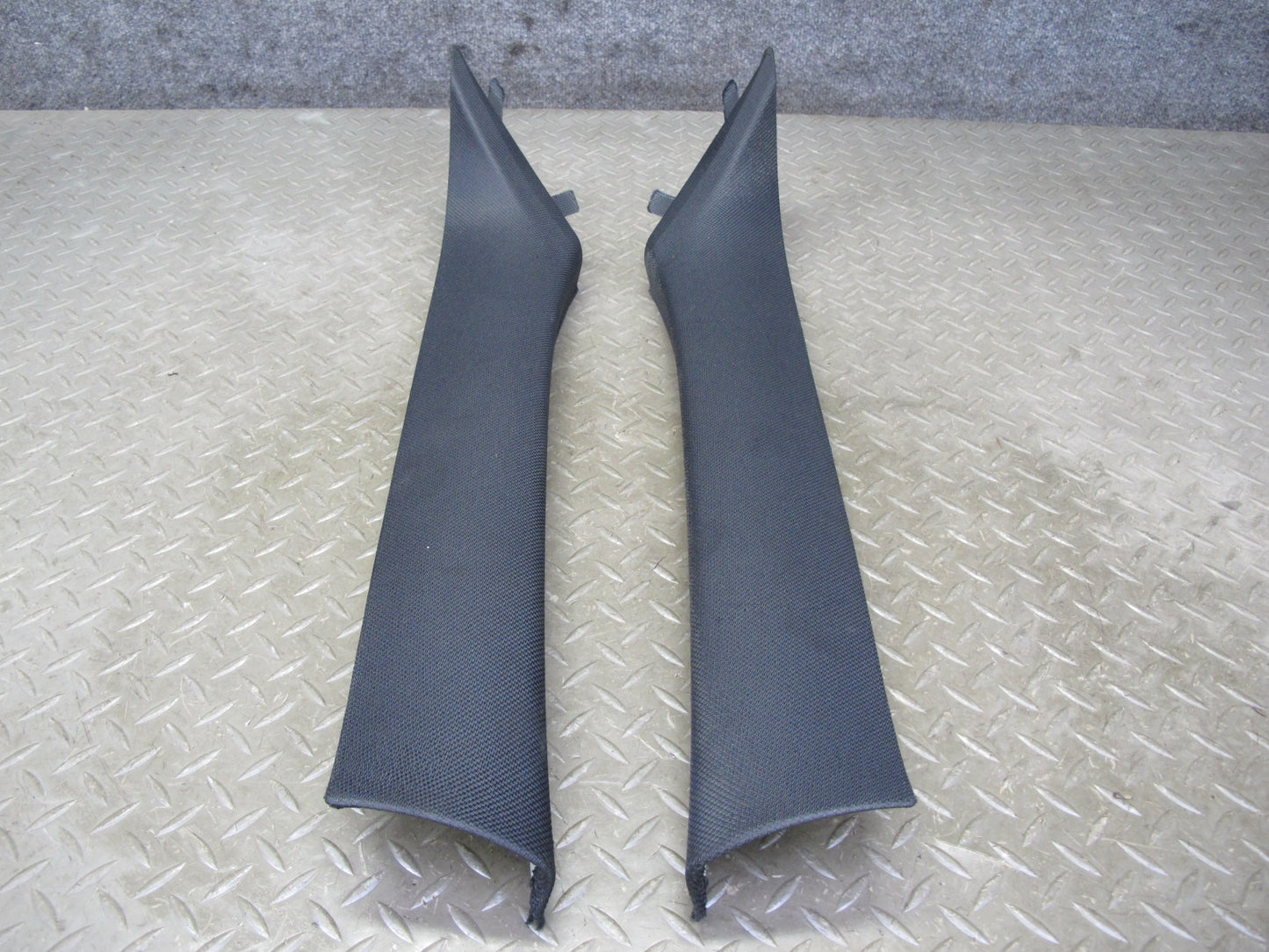 12-18 BMW F30 3-SERIES Set of 2 Front Interior A Pillar Trim Panel Black OEM