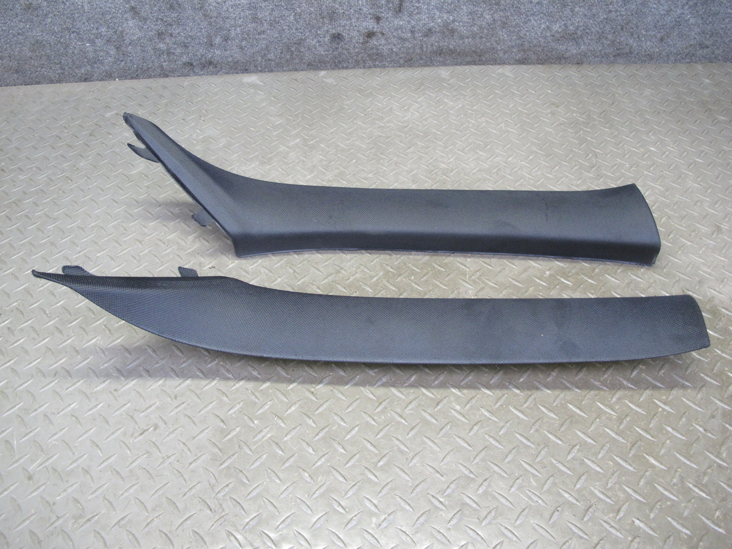 12-18 BMW F30 3-SERIES Set of 2 Front Interior A Pillar Trim Panel Black OEM