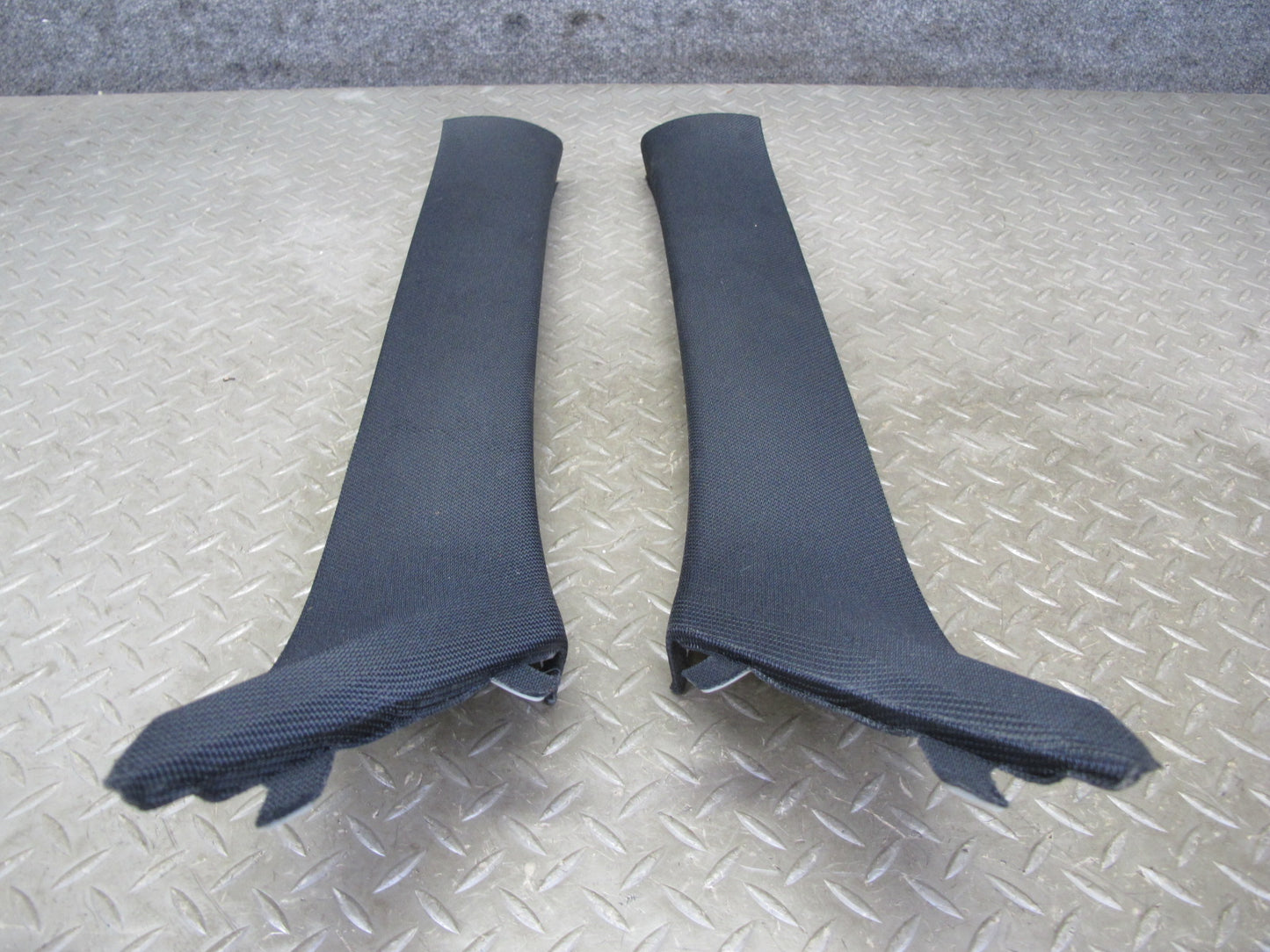 12-18 BMW F30 3-SERIES Set of 2 Front Interior A Pillar Trim Panel Black OEM