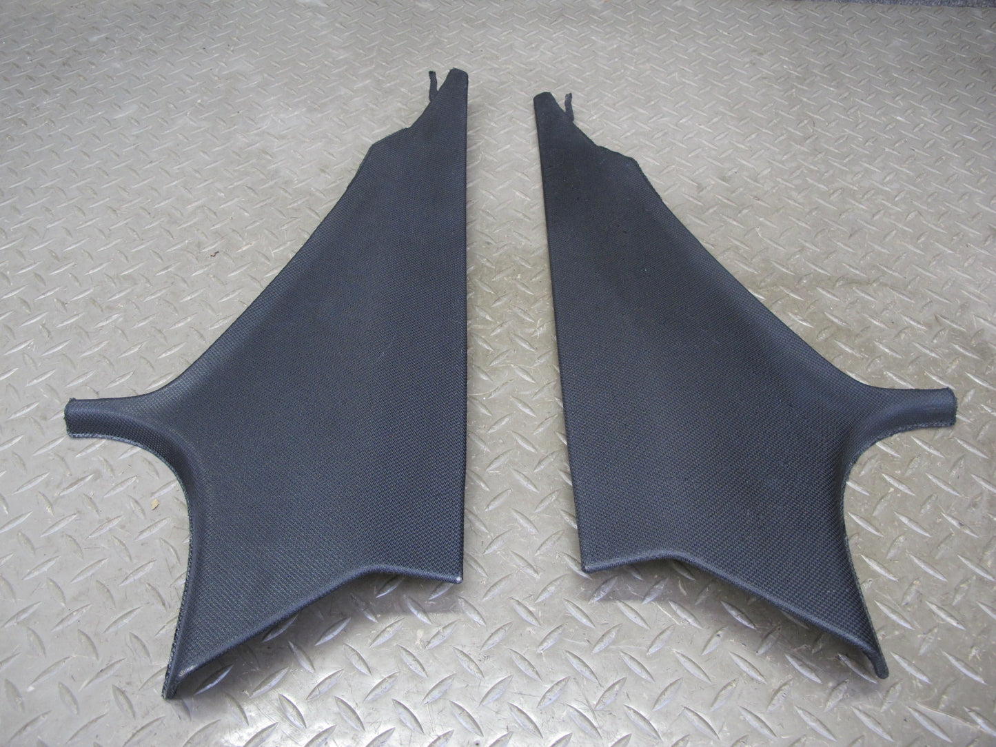 12-18 BMW F30 3-SERIES Set of 2 Rear Interior C Pillar Trim Panel Black OEM