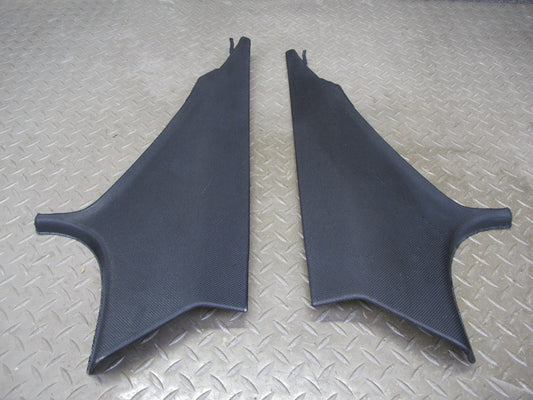 12-18 BMW F30 3-SERIES Set of 2 Rear Interior C Pillar Trim Panel Black OEM