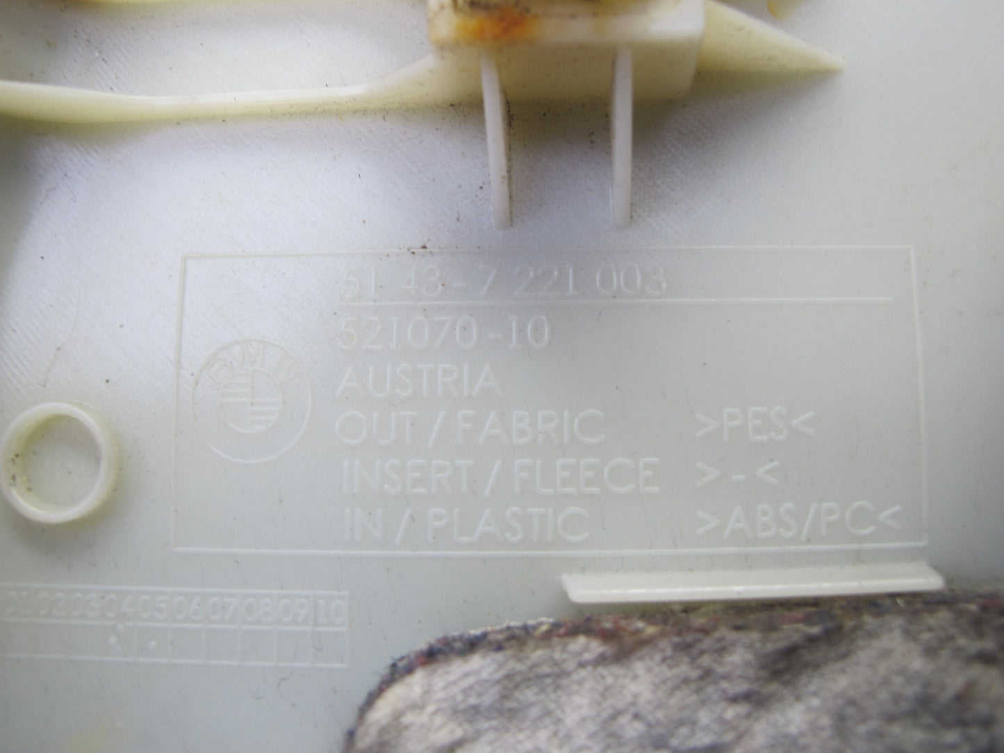 12-18 BMW F30 3-SERIES Set of 2 Rear Interior C Pillar Trim Panel Black OEM