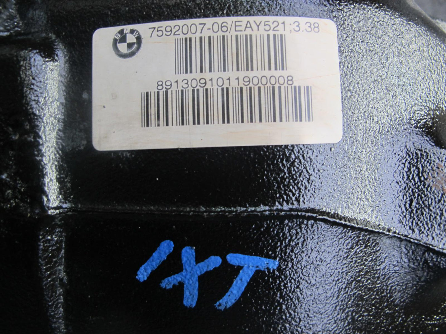 11-15 BMW F25 X3 AWD Rear Axle Differential Carrier 3:38 Ratio 80K 7592007 OEM