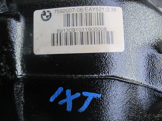 11-15 BMW F25 X3 AWD Rear Axle Differential Carrier 3:38 Ratio 80K 7592007 OEM