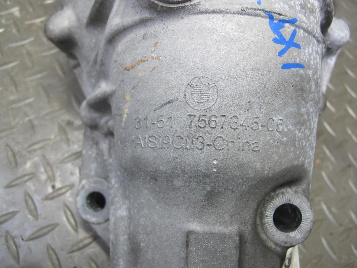 11-17 BMW F25 X3 AWD Front Axle Differential Carrier 3:38 Ratio 80K 8618377 OEM