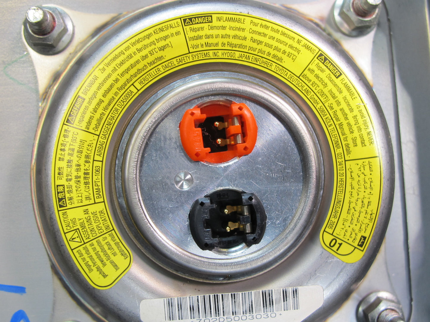 04-06 LEXUS LS430 FRONT LEFT DRIVER SIDE STEERING WHEEL SRS AIRBAG OEM