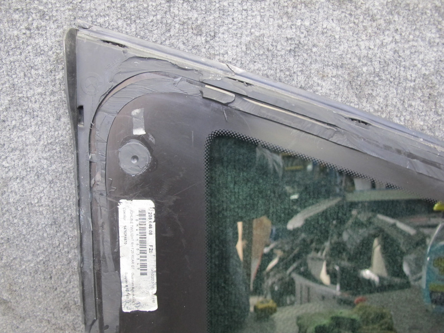 11-17 BMW F25 X3 Rear Right Quarter Glass Window OEM