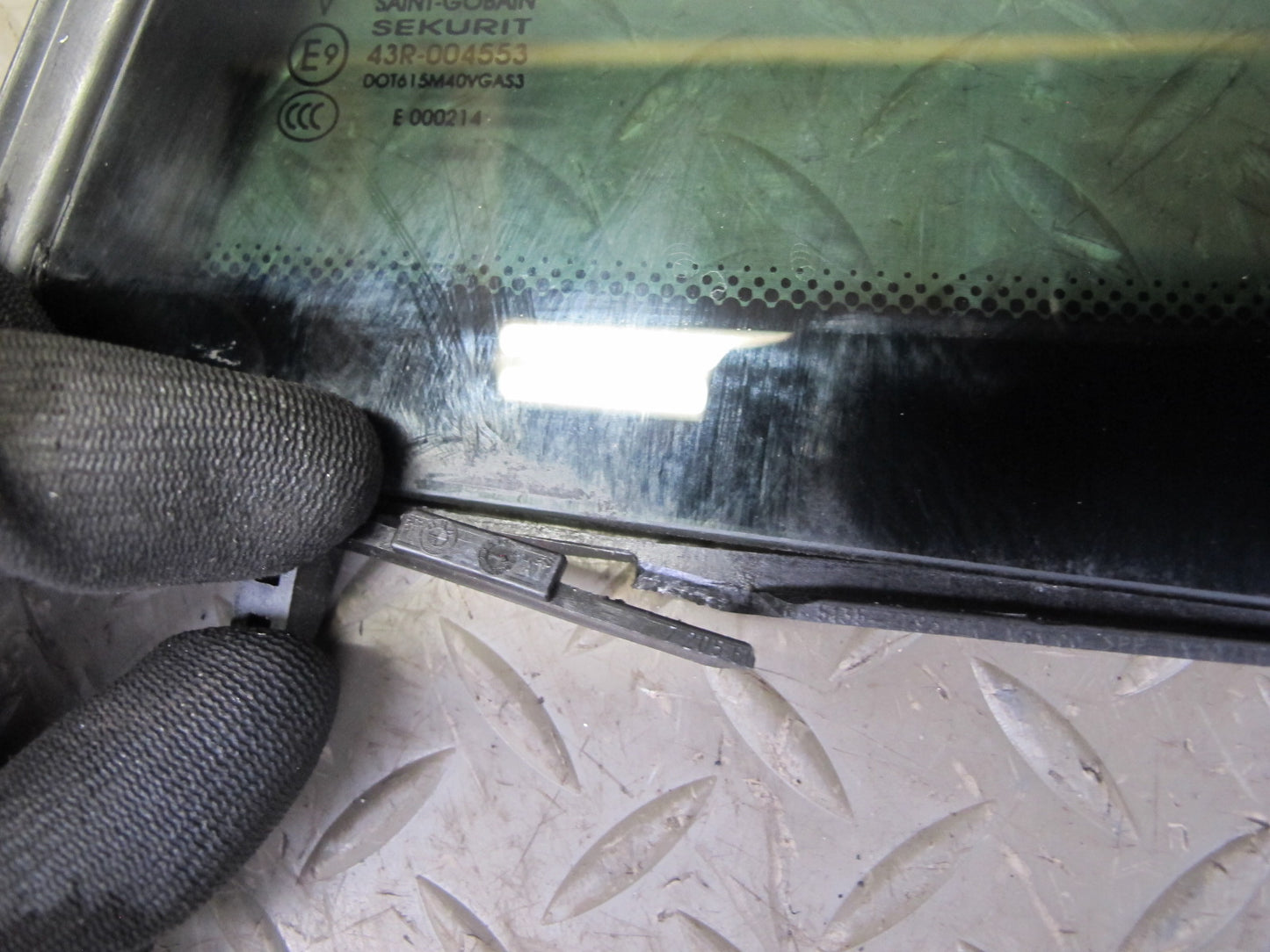 11-17 BMW F25 X3 Rear Left Door Fixed Glass Window OEM