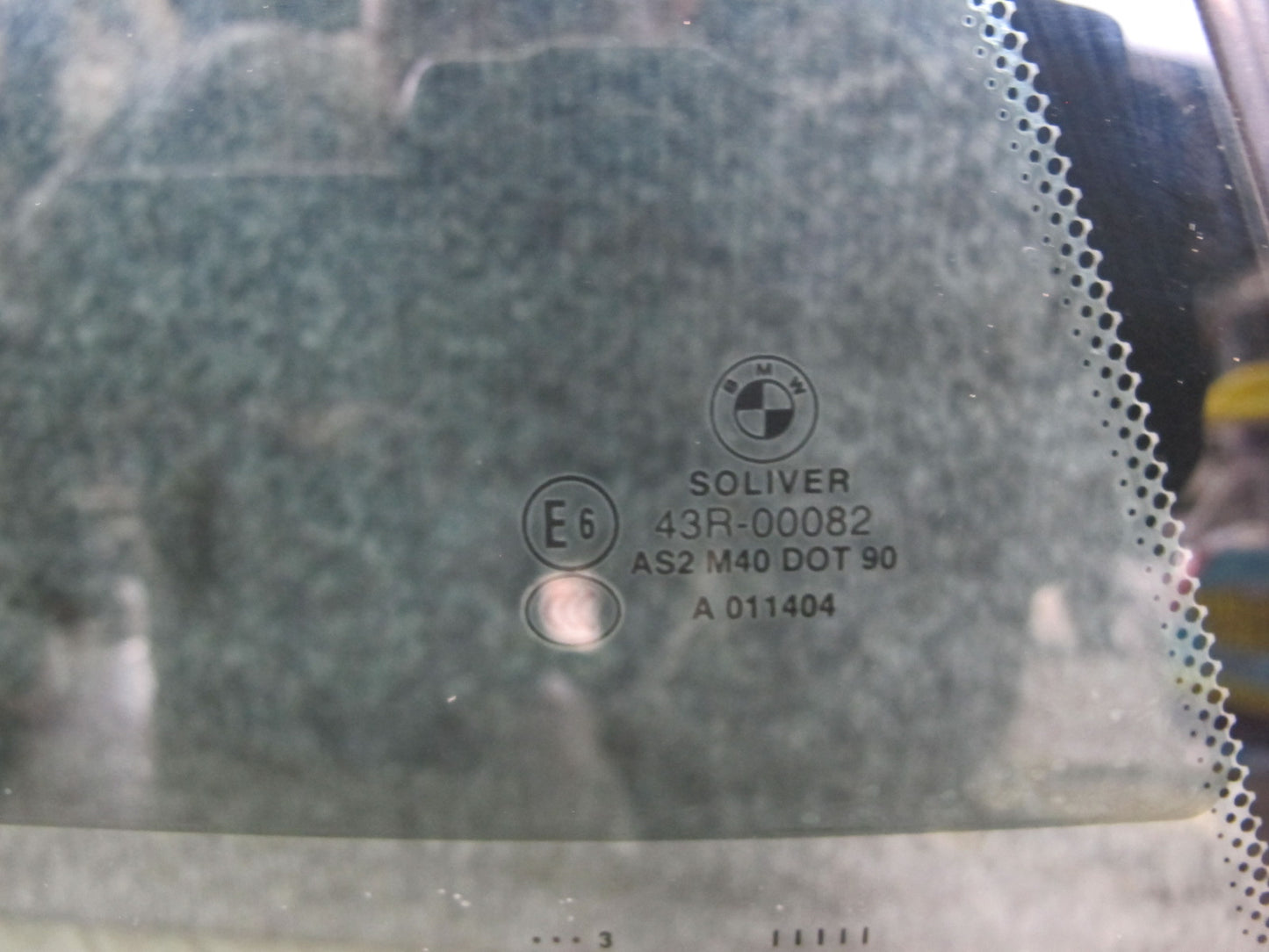 2012-2018 BMW F12 M6 Convertible Rear Right Pass Side Quarter Glass Window