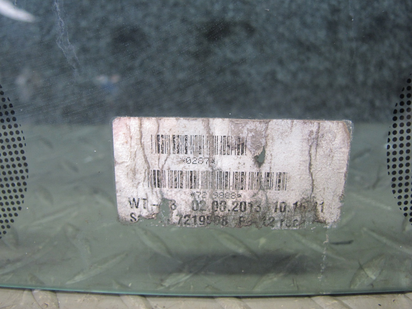 2012-2018 BMW F12 M6 Convertible Rear Right Pass Side Quarter Glass Window