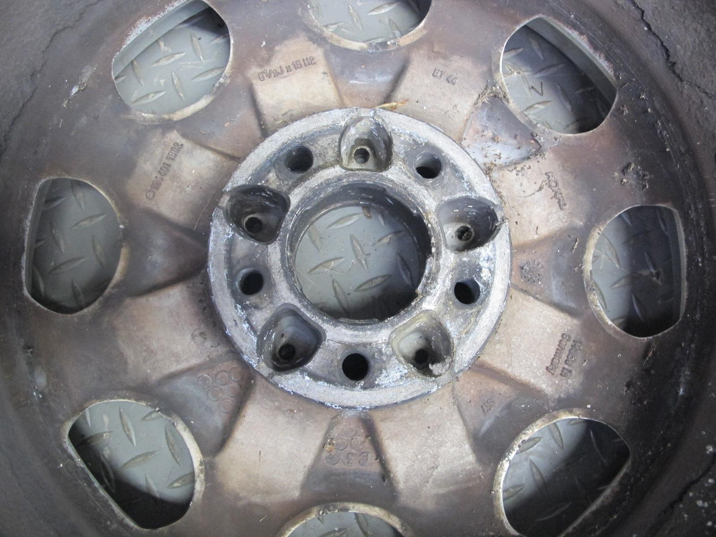 1995 Mercedes W124 300D Factory R15 15" Wheel Rim 15x6.5J ET44 1244011802 OEM