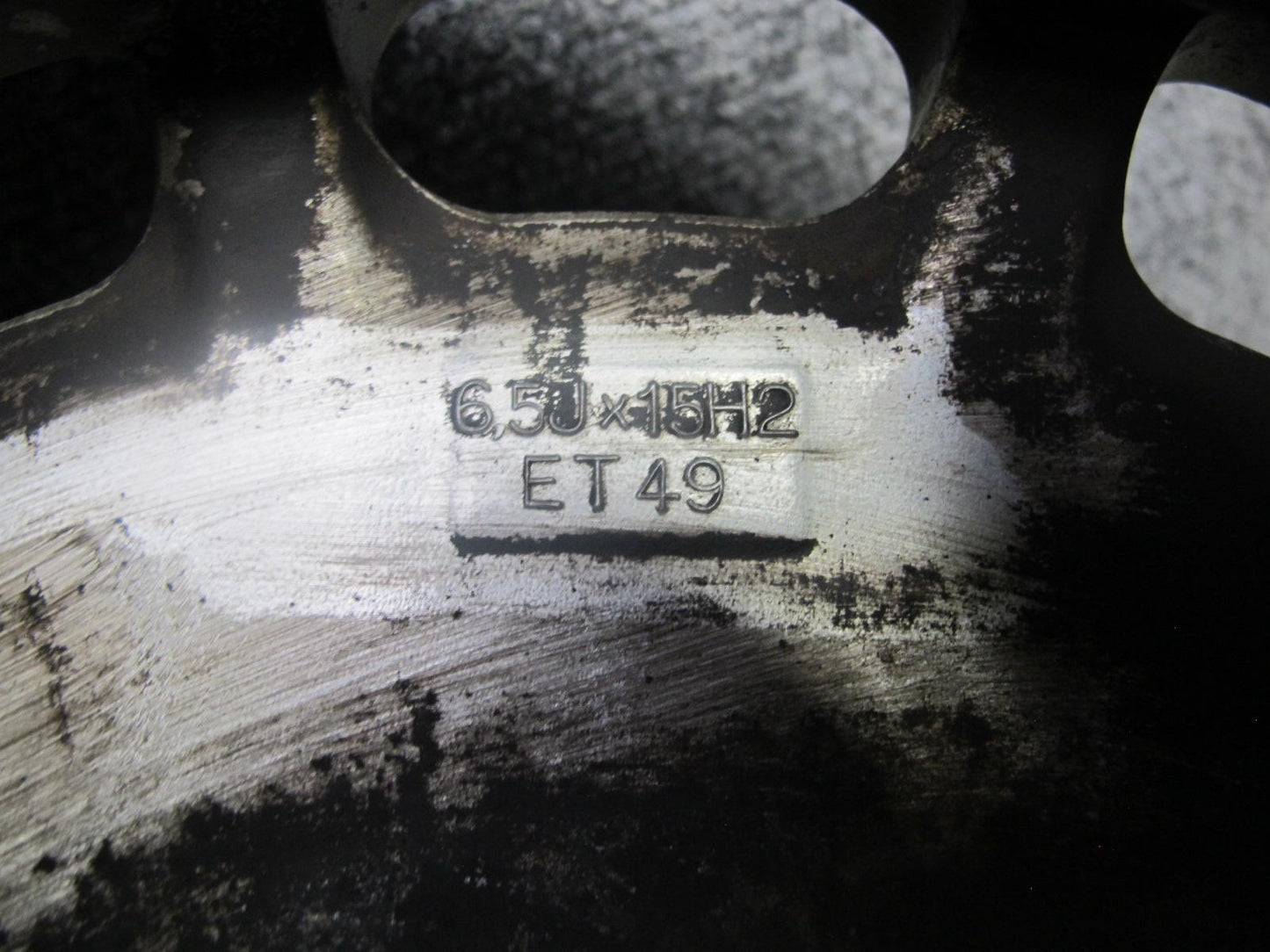 86-89 Mercedes W124 300D Factory R15 15" Wheel Rim 15x6.5J ET49 1244001802 OEM