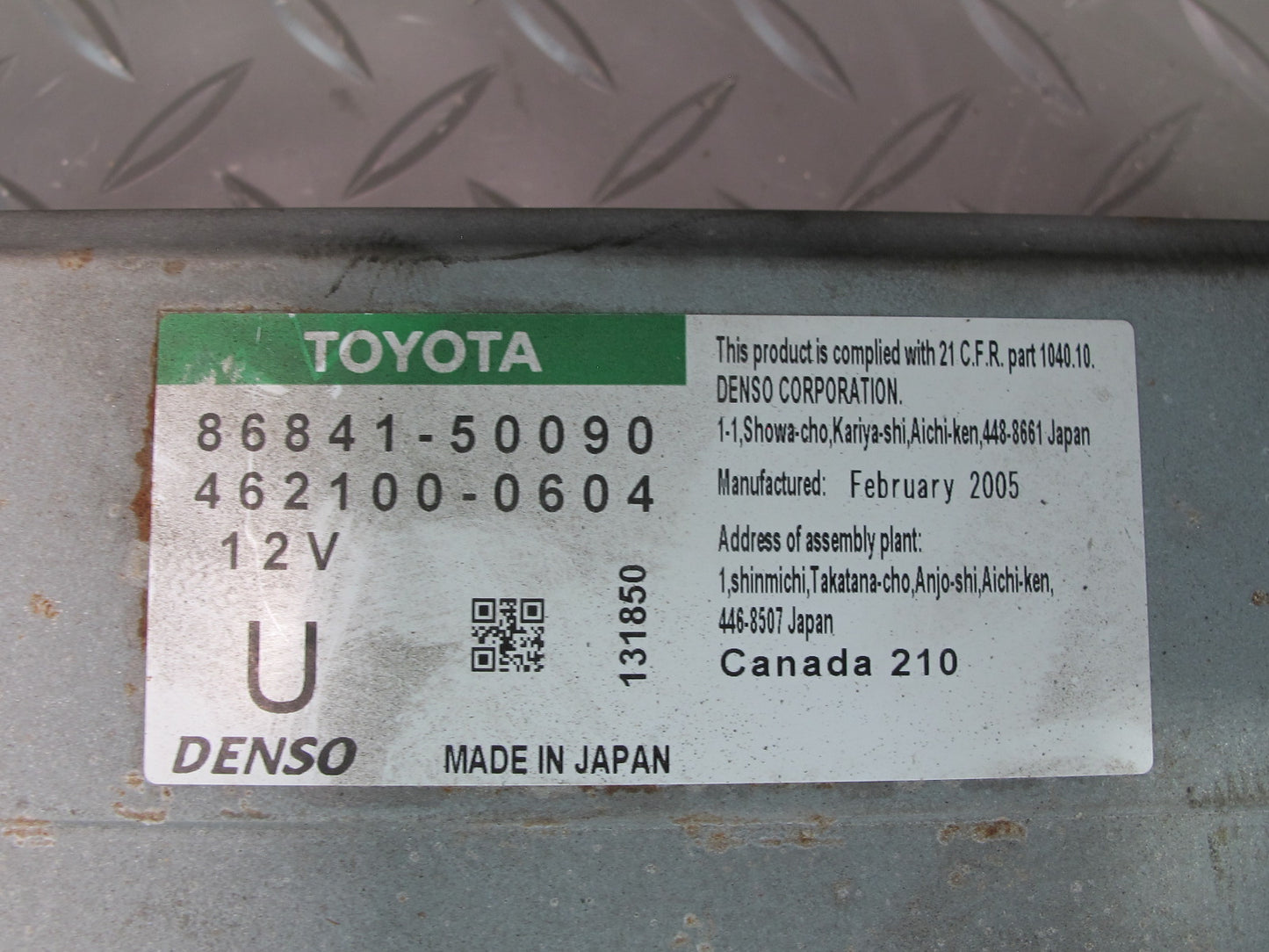 04-06 Lexus UCF30L LS430 GPS Navigation DVD Player Control Unit 86841-50090 OEM