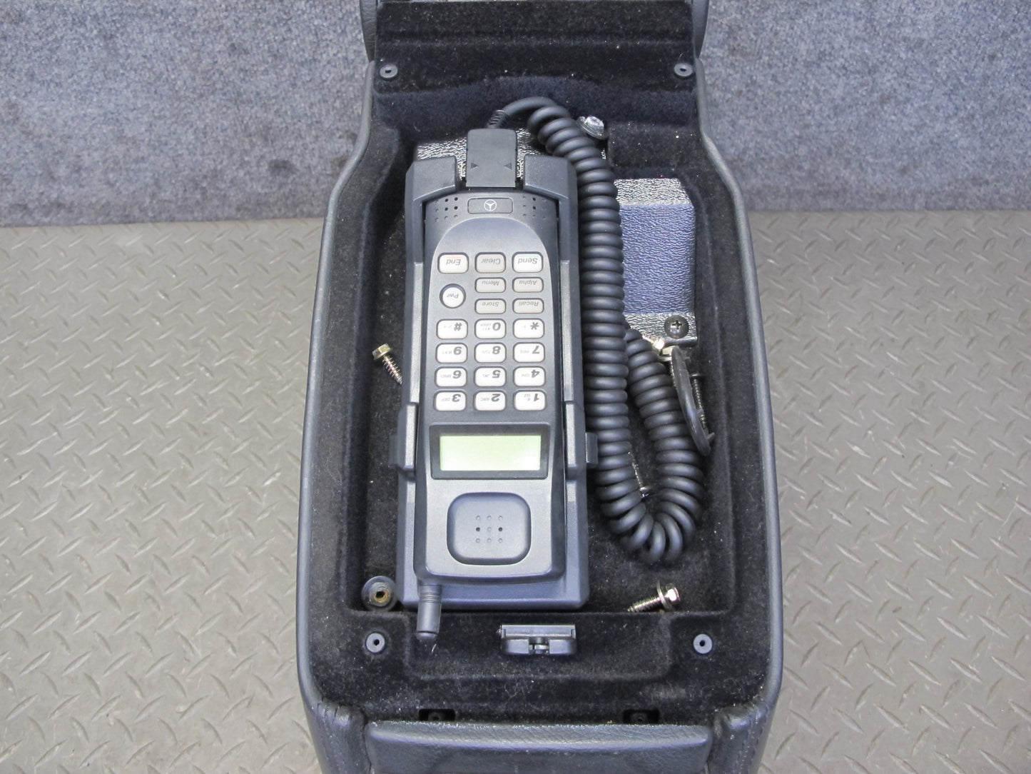 96-99 Mercedes W140 C140 CL Coupe Center Console Trim Cover Panel w Armrest OEM