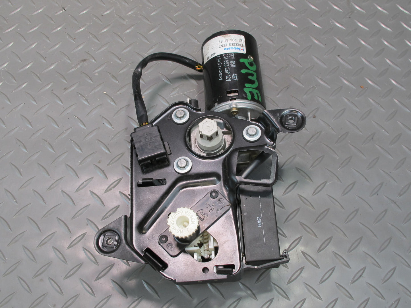 90-95 Mercedes W124 300D Sunroof Motor w Relay 1247800407 OEM