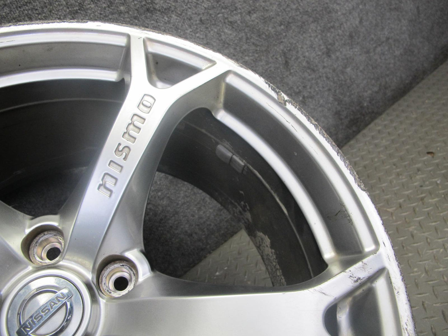 13-14 Nissan Z34 370Z Nismo Front R19 19" Forged Wheel Rim 19X9.5J ET40 OEM Bent