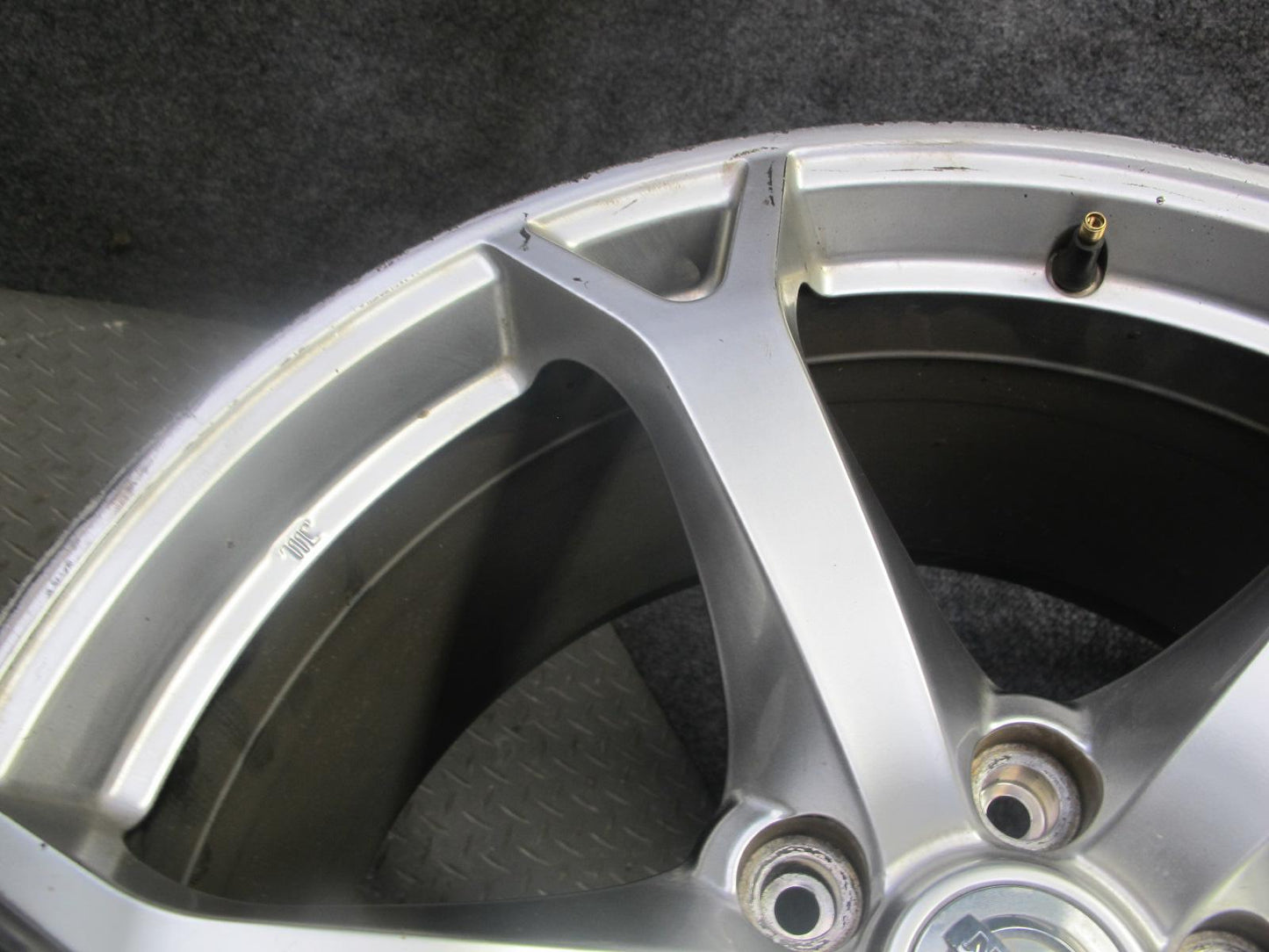 13-14 Nissan Z34 370Z Nismo Front R19 19" Forged Wheel Rim 19X9.5J ET40 OEM Bent