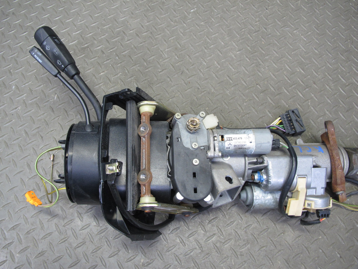 96-99 Mercedes W140 C140 CL Coupe Steering Column Switch Motor Assembly OEM