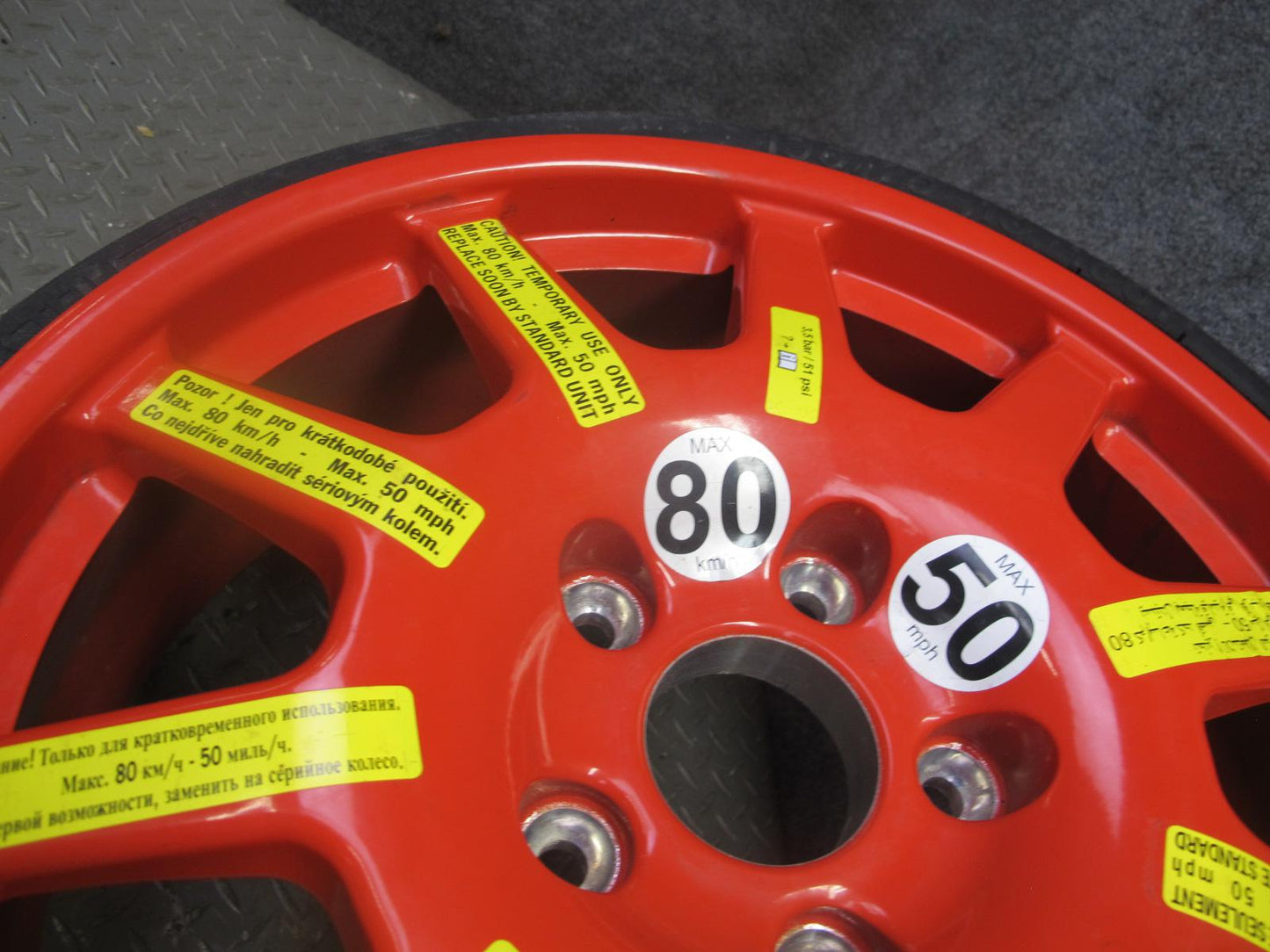 2011-2018 Porsche Cayenne S 958 Emergency Spare 18 Wheel 6.5J x 18 Rim W/ Tire