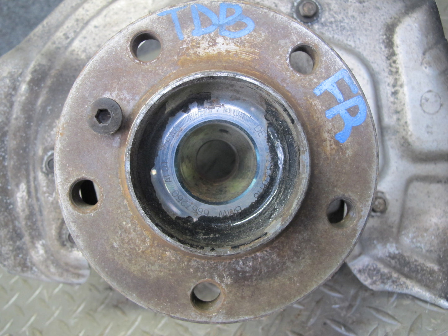 14-16 BMW F30 F31 F33 AWD Front Right Spindle Knuckle Wheel Hub Bearing OEM