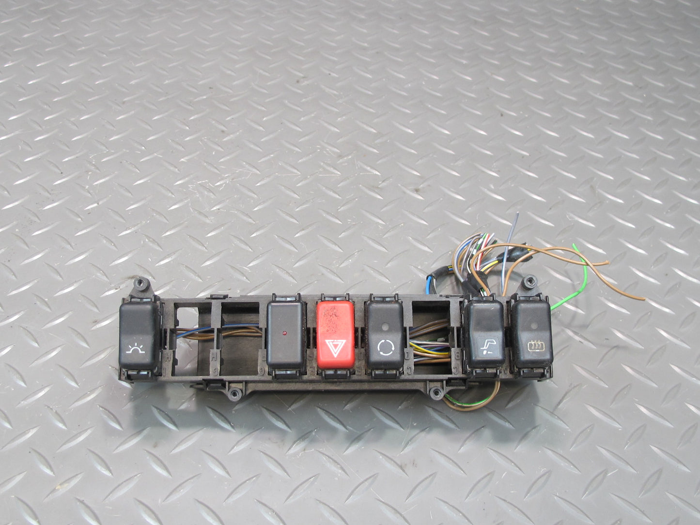 1990-1995 Mercedes W124 300D Center Console Upper Switch Panel OEM